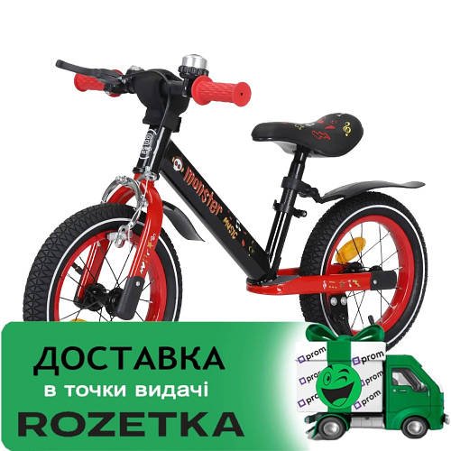 Дитячий біговіл BALANCE TILLY 12" Monster T-212529 Red Червоний