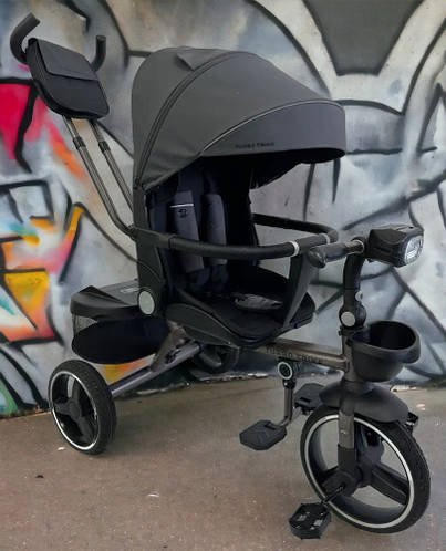 Велосипед триколісний дитячий з батьківською ручкою TURBO TRIKE MT 1003-2 Графітовий