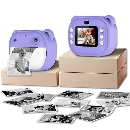 Дитячий фотоапарат з миттєвим друком JE-ET 2003 Фіолетовий