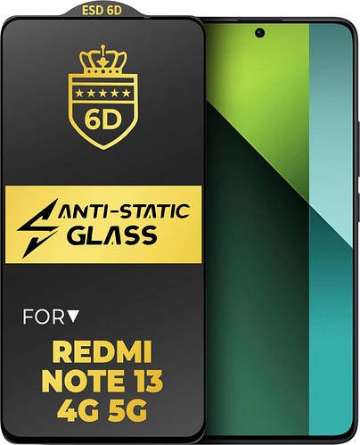 Захисне скло 6D Anti-Static Xiaomi Redmi Note 13 (4G/5G) Glass Shield