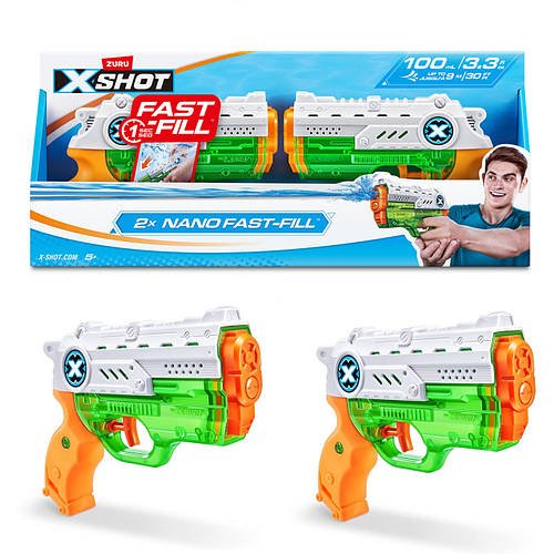 Набір водних бластерів X-Shot Micro fast fill Nano (2 бластери в наборі) 56334R