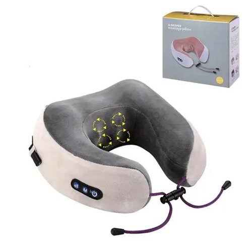 Бездротова масажна подушка для шиї U-Shaped Massage Pillow