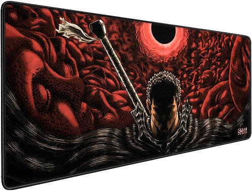 Ігрова поверхня (Килимок для мишки) SHLab Anime Berserk Dark SHM-108 (70х30 см)