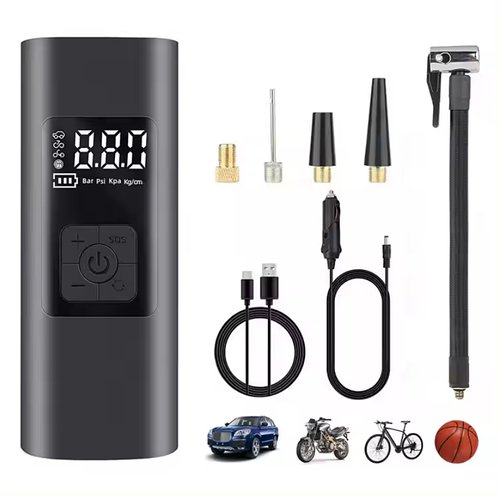 Портативний акумуляторний компресор Wireless air pump CZCQ-101 6000 mAh 10.3 Bar