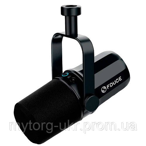 Динамічний підкаст-мікрофон FDUCE SL40 USB XLR  Чорний