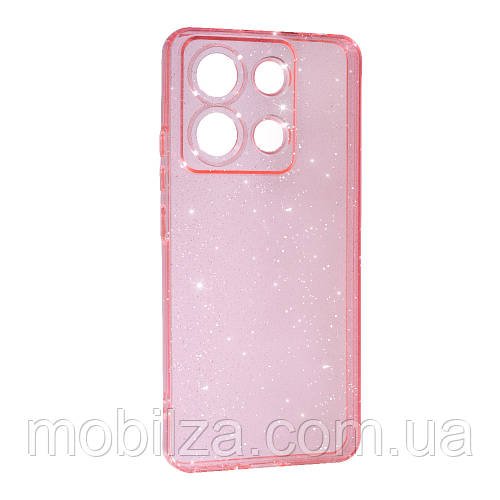 (Укр ) Чохол Clear Shine для Xiaomi Redmi Note 13 5G- рожевий