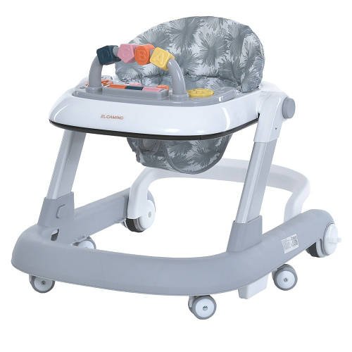Ходунки дитячі (музика, світло, пушер) EL CAMINO MULTIWAY ME 1163 Gray Сірі