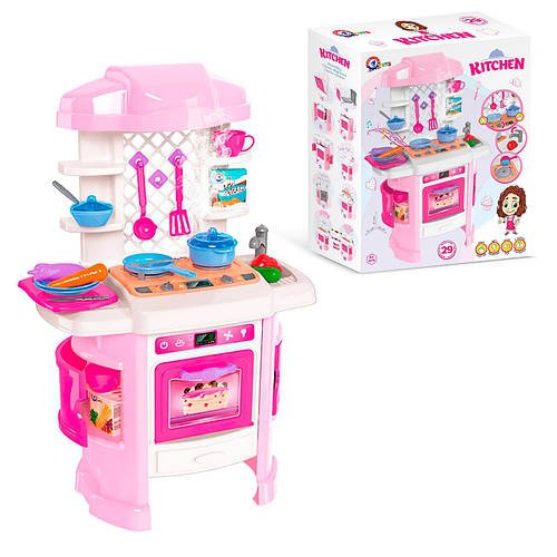 Дитяча іграшкова кухня nok Toys (підсвічування, звук, пара, 29 аксесуарів) 6696