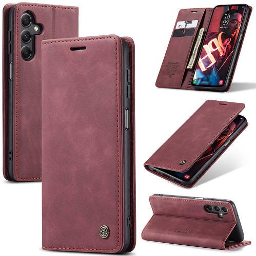 Чохол книжка з магнітом Samsung Galaxy A15 A155 CaseMe Wine
