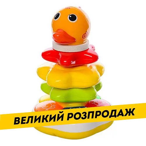 Пірамідка музична Limo Toy (неваляшка, брязкальце, звук російською) 7015-7040