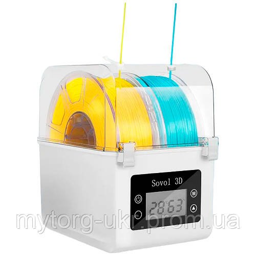 Сушіння нитки Sovol SH01 для 3D-принтера з пластиком ABS PLA PETG TPU FDM 1.75 мм 2.85 мм  Білий