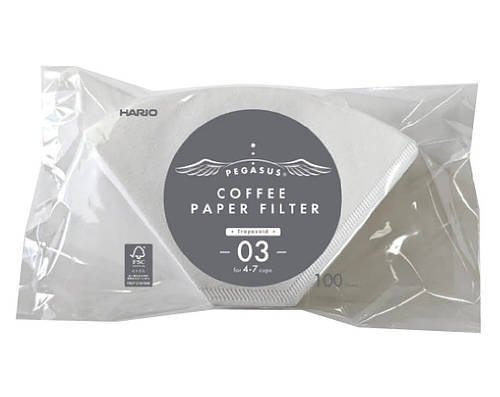Фільтри Hario Pegasus Coffee Paper Filter 03 1x4