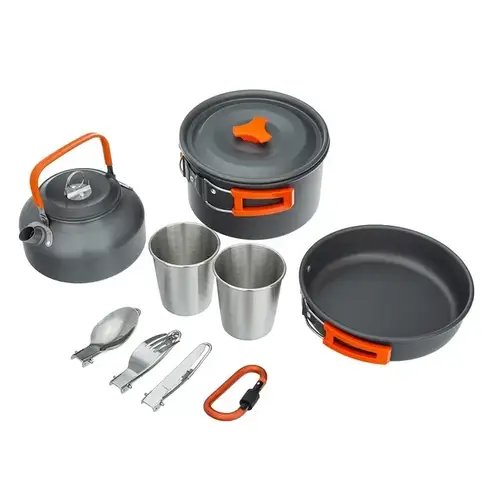 Набір туристичного посуду зі столовими приладами HALIN DS-308A HP227