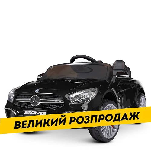 Дитячий електромобіль Mercedes (2 мотори по 45W, MP3, USB, музика, світло) Bambi M 4871EBLRS-2 Чорний