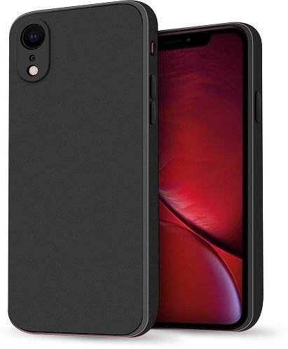 Силіконовий чохол HardCorner iPhone XR (з мікрофіброю) Black
