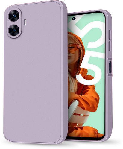 Силіконовий чохол HardCorner Realme C55 (з мікрофіброю) Lilac