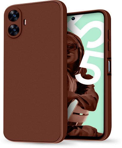 Силіконовий чохол HardCorner Realme C55 (з мікрофіброю) Wine