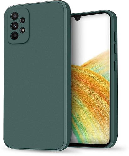 Силіконовий чохол HardCorner Samsung Galaxy A33 A336 (з мікрофіброю) Green