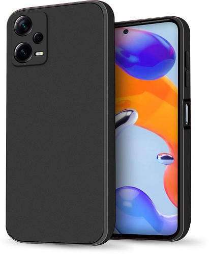 Силіконовий чохол HardCorner Xiaomi Redmi Note 12 Pro+ 5G (з мікрофіброю) Black