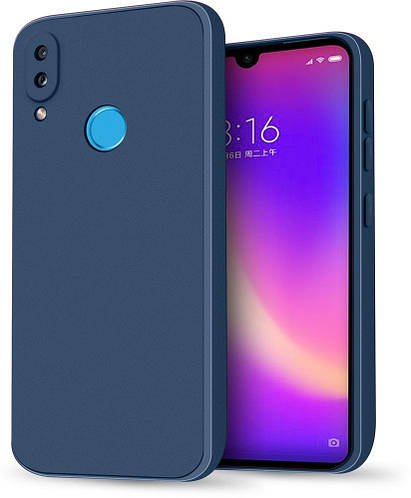 Силіконовий чохол HardCorner Xiaomi Redmi Note 7 (з мікрофіброю) Blue