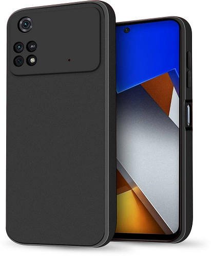 Силіконовий чохол HardCorner Xiaomi Poco M4 Pro 4G (з мікрофіброю) Black