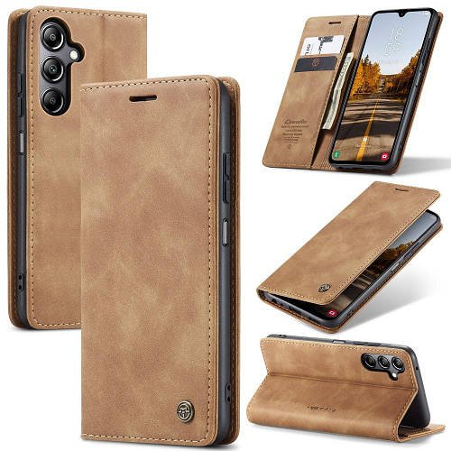 Чохол книжка з магнітом Samsung Galaxy A05s A057 CaseMe Brown