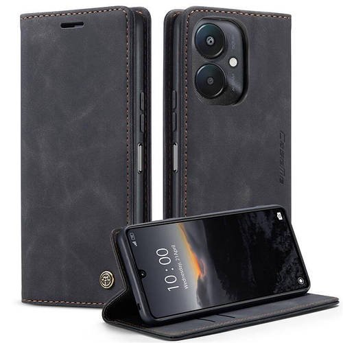 Чохол книжка з магнітом Xiaomi Poco C65 CaseMe Black