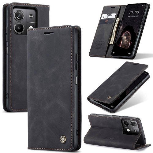 Чохол книжка з магнітом Xiaomi Redmi Note 13 5G CaseMe Black
