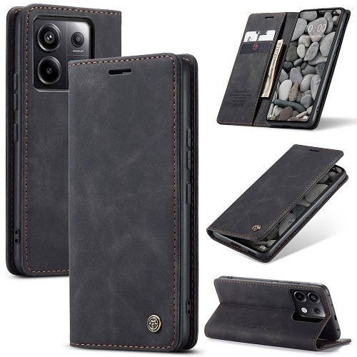 Чохол книжка з магнітом Xiaomi Redmi Note 13 Pro 5G CaseMe Black