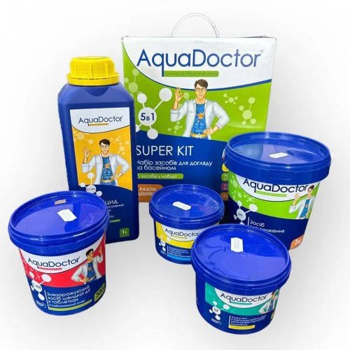 Набір хімії для догляду за басейном 5в1 AquaDoctor 024470