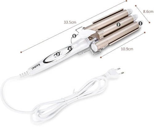 Плойка потрійна Kemei KM-1010 Hair Curlers SN27