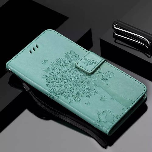 Обкладинка Xiaomi Redmi Note 13 (чохол кіт і дерево) Turquoise