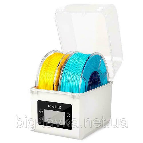 Сушіння нитки Sovol SH01 для 3D-принтера з пластиком ABS PLA PETG TPU FDM 1.75 мм 2.85 мм  Білий