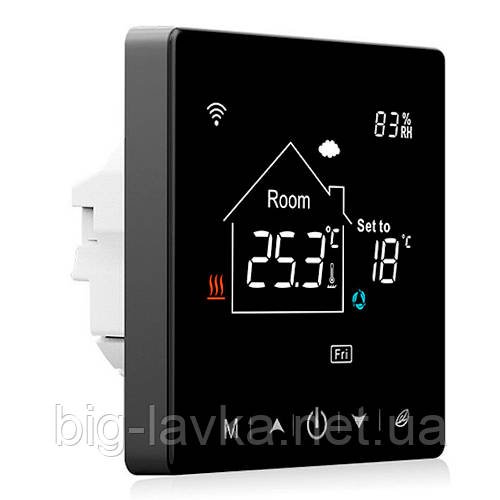 Термостат EZAIOT V4W з підтримкою Wi-Fi  Чорний
