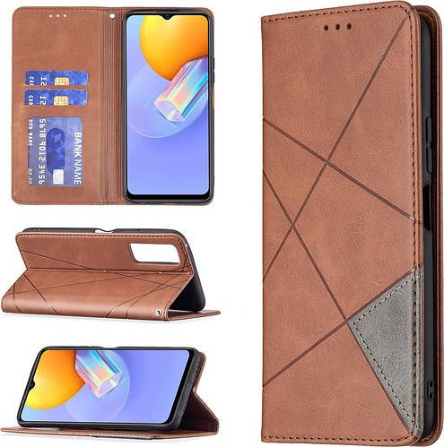 Чохол книжка SHLab Prisma Vivo Y21 Brown