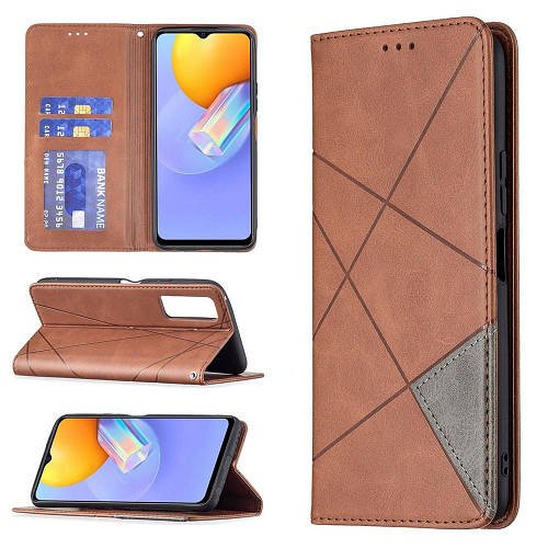 Чохол книжка SHLab Prisma Vivo Y53s Brown