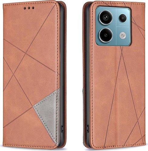 Чохол книжка SHLab Prisma Xiaomi Poco M6 Pro Brown
