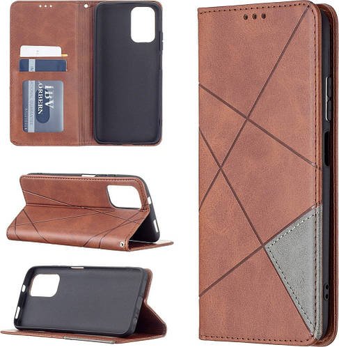 Чохол книжка SHLab Prisma Xiaomi Redmi Note 10 Brown
