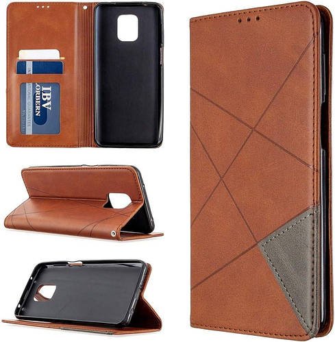 Чохол книжка SHLab Prisma Xiaomi Redmi Note 9S Brown