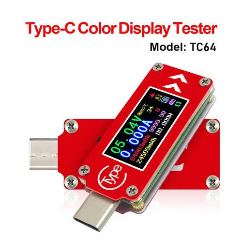 USB тестер ATORCH ТС64 підтримка QC2.0, QC3.0, DC 3,7-30V, 0-4A