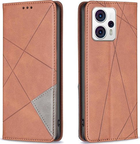 Чохол книжка SHLab Prisma Motorola G23 Brown