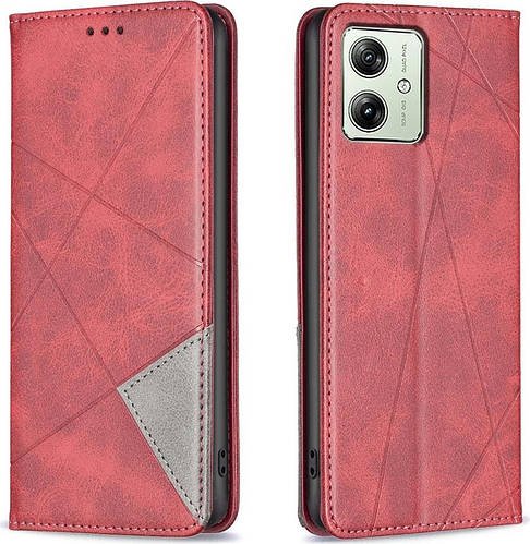 Чохол книжка SHLab Prisma Motorola G54 Red