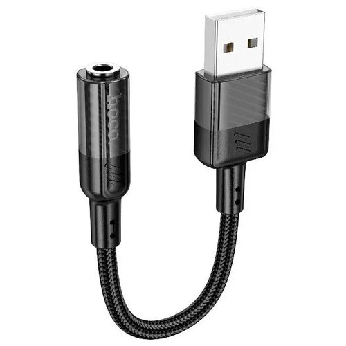 Перехідник Hoco LS37 адаптер телефону смартфона USB до AUX (3.5mm) 0.15m для передачі аудіосигналу