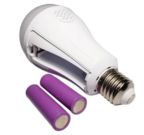 Лампочка 18W з двома акумуляторами 2x18650 MHZ HP227