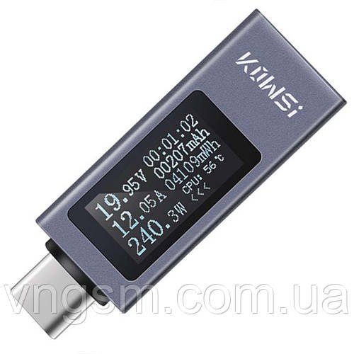 Багатофункціональний USB тестер KOWSI KWS-2301C Type-C / ударостійкий / QC3.0 / 4-30V / 12A