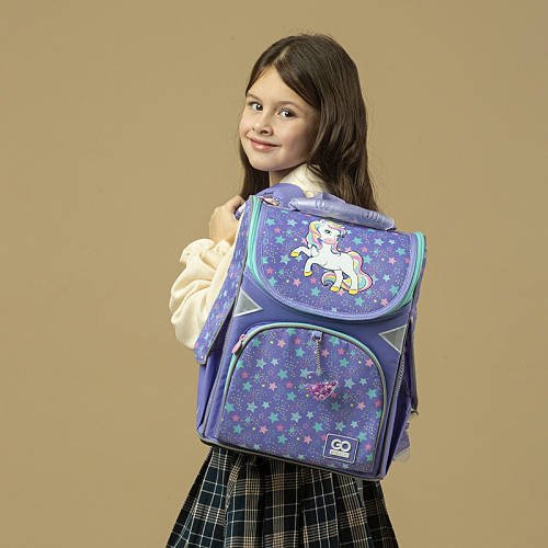 Рюкзак шкільний каркасний GoPack Education (ортопедичний, зріст від 115 до 130 см) 5001S-1 Sweet Unicorn