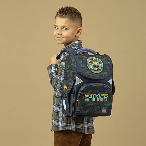 Рюкзак шкільний каркасний GoPack Education (ортопедичний, зріст від 115 до 130 см) 5001S-8 Gaming Mode