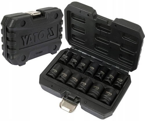 Набір Ударних Головок Для Гайковерта 1/2" M10-M24 мм 13 шт YATO (YT-10251)