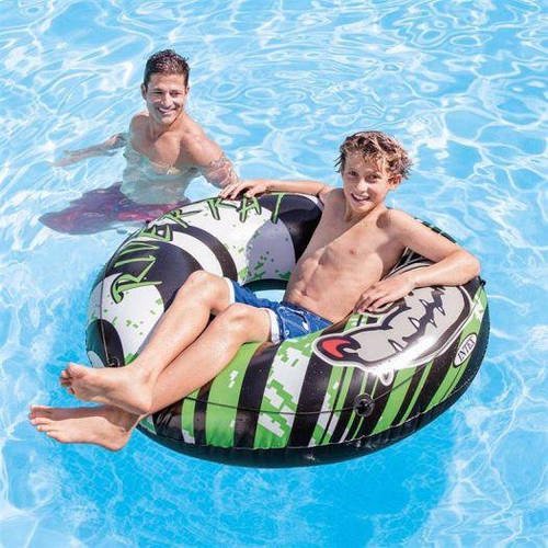 Надувне коло River Rat Intex 68209 (діаметр 122см, з мотузкою)