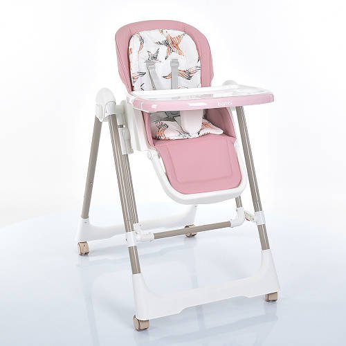 Стільчик для годування Bambi з механічним укачуванням M 5897 Pink Рожевий